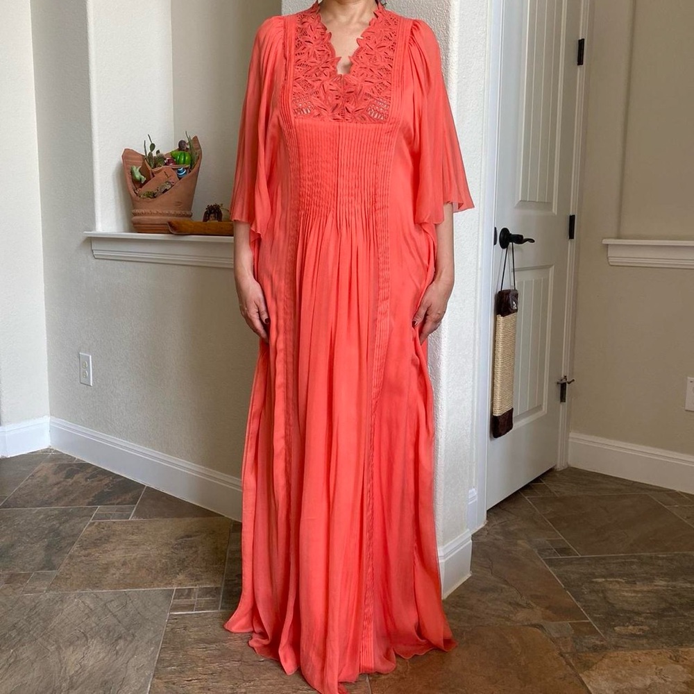 Catherine Malandrino Coral long Dress/ Kaftan